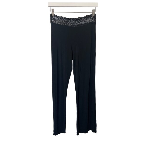 Samantha Chang Lace-Trim Jersey Lounge Pants - Picture 2 of 4